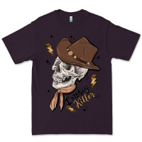 Plum cowboy killer Premium Tee - MaliasSmallBusiness
