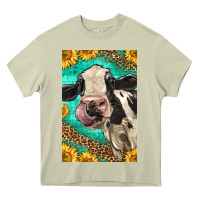 Mossy Western Holstein Cow Heavy Core Tee - LillyAllenDesigns