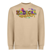 Mushroom MA Medical Assistant Mardi Gras Heavyweight Sweatshirt - NancyCooperArtShop