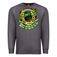 Charcoal Heather St. Patrick's Day Hockey Premium Sweatshirt - FaDigitalArtStudio
