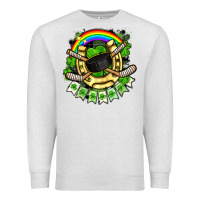 Oatmeal Heather St. Patrick's Day Hockey Premium Sweatshirt - FaDigitalArtStudio