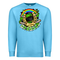 Ocean Blue St. Patrick's Day Hockey Premium Sweatshirt - FaDigitalArtStudio