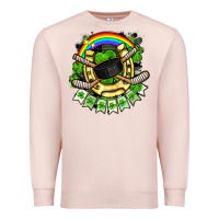 Pale Pink St. Patrick's Day Hockey Premium Sweatshirt - FaDigitalArtStudio