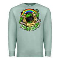 Seafoam St. Patrick's Day Hockey Premium Sweatshirt - FaDigitalArtStudio