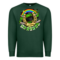 Sports Green St. Patrick's Day Hockey Premium Sweatshirt - FaDigitalArtStudio