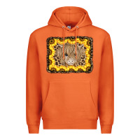 Carrot Baby Cow Leopard Sunflowers Premium Hoodie - CowCowDesign