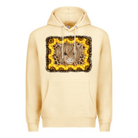 Pina Colada Baby Cow Leopard Sunflowers Premium Hoodie - CowCowDesign