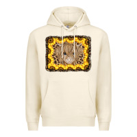Tofu Baby Cow Leopard Sunflowers Premium Hoodie - CowCowDesign