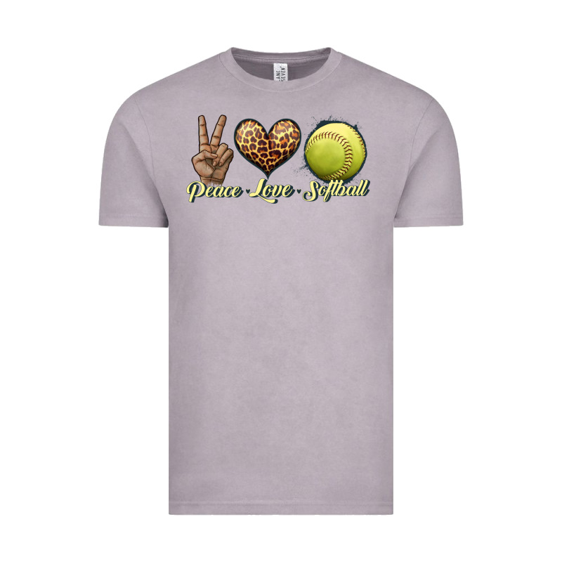 Peace Love Softball Vintage Tee by JahusDesignShop | Teevron