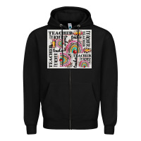 Black teacher tumbler Zipper Hoodie - CowGirlArtShop