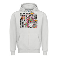 Dove Grey teacher tumbler Zipper Hoodie - CowGirlArtShop