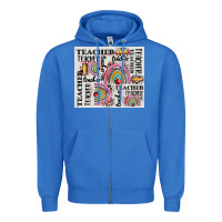 True Royal teacher tumbler Zipper Hoodie - CowGirlArtShop