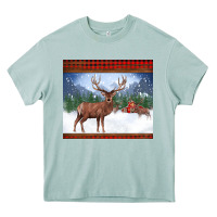 Arona christmas reindeer red barn country farm christmas Heavy Core Tee - BarkalooDesign