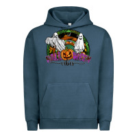 Pigment Midnight Navy halloween vibes Urban Hoodie - SublimationCraftShop