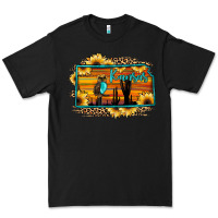 Black kansas owl sunset sunflower map Premium Tee - JahusDesignShop