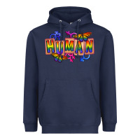 Navy Human pride Heavyweight Hoodie - FaDigitalArtStudio
