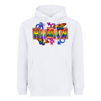 White Human pride Heavyweight Hoodie - FaDigitalArtStudio