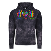 Cloud Black Peace Love Equality Vintage Hoodie - BundleAndBundleShop