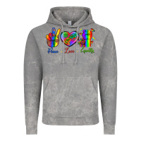 Cloud Rock Peace Love Equality Vintage Hoodie - BundleAndBundleShop