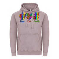 Vintage Zinc Peace Love Equality Vintage Hoodie - BundleAndBundleShop