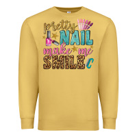 Antique Gold pretty nail make me smile bbs Premium Sweatshirt - BundleAndBundleShop