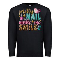 Black pretty nail make me smile bbs Premium Sweatshirt - BundleAndBundleShop