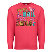 Cardinal pretty nail make me smile bbs Premium Sweatshirt - BundleAndBundleShop
