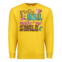 Lemon pretty nail make me smile bbs Premium Sweatshirt - BundleAndBundleShop