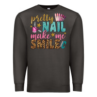 Smoke pretty nail make me smile bbs Premium Sweatshirt - BundleAndBundleShop