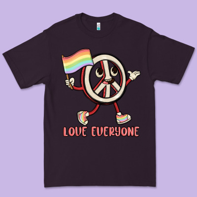 Love Everyone Premium Tee Designed By Maliassmallbusiness