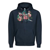 Navy blessed nurse Zipper Hoodie - CowGirlArtShop