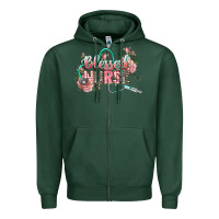 Sports Green blessed nurse Zipper Hoodie - CowGirlArtShop