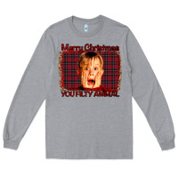 Heather Grey Merry Christmas You Filthy Animal Long Sleeve Tee - Bettercallsaul