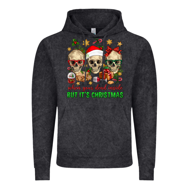 When Your Dead Inside But It's Christmas Vintage Hoodie by BundleAndBundleShop | Teevron