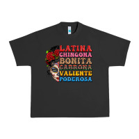 Pigment Black mexican sugar skull latina chingona bonita Urban Heavy Tee - LillyAllenDesigns