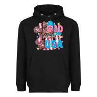 Black God Blessed the USA Heavyweight Hoodie - FaDigitalArtStudio