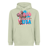 God Blessed The Usa Heavyweight Hoodie | Teevron