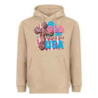 Mushroom God Blessed the USA Heavyweight Hoodie - FaDigitalArtStudio