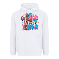 White God Blessed the USA Heavyweight Hoodie - FaDigitalArtStudio
