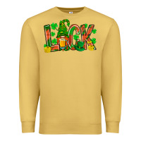 Antique Gold luck with gnome and beer bbs Premium Sweatshirt - BundleAndBundleShop