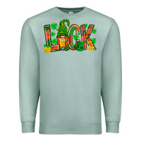Seafoam luck with gnome and beer bbs Premium Sweatshirt - BundleAndBundleShop