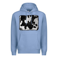 Colony Blue Cowhide Premium Hoodie - CowCowDesign