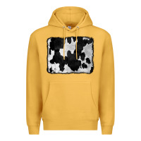Mustard Cowhide Premium Hoodie - CowCowDesign