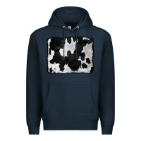 Navy Cowhide Premium Hoodie - CowCowDesign