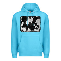 Ocean Blue Cowhide Premium Hoodie - CowCowDesign