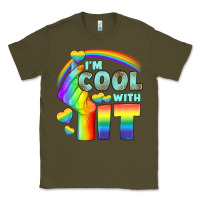 Army Green Lgbtq İ'm Cool With İt Classic Tee - BundleAndBundleShop