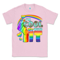 Bubblegum Pink Lgbtq İ'm Cool With İt Classic Tee - BundleAndBundleShop