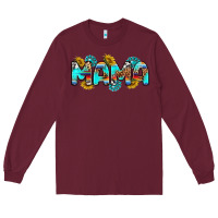 Burgundy western mama Long Sleeve Tee - RanaPortraitStore