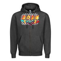 Charcoal Heather Race 2024 Zipper Hoodie - CowGirlArtShop