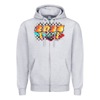 Heather Grey Race 2024 Zipper Hoodie - CowGirlArtShop